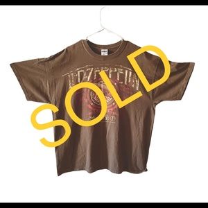 SOLD- 2005-2008 Brown Led Zeppelin MothershipGildan Ultra Cotton T-shirt